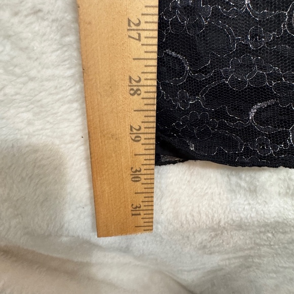 Vintage Trouser Pants Womens Size 14 Black Lace overlay Goth Whimsigoth Witchy - Picture 6 of 8